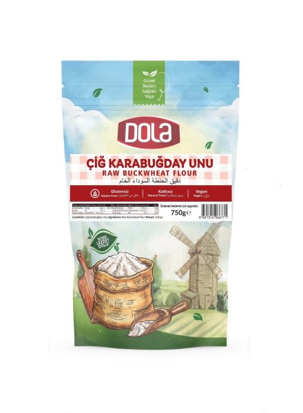 Dola Glutensiz Çiğ Karabuğday Unu 750 Gr.
