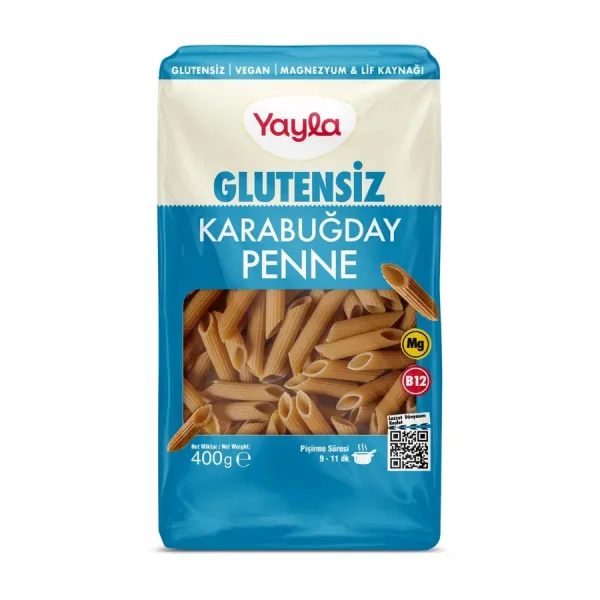 Yayla Glutensiz Karabuğday Penne Makarna 400 Gr.